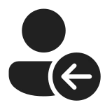 Person Arrow Left SVG Icon